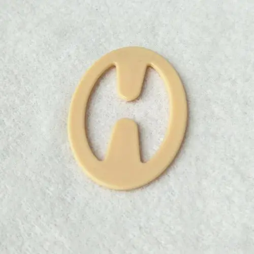 Plastic bra strap clips oval shape