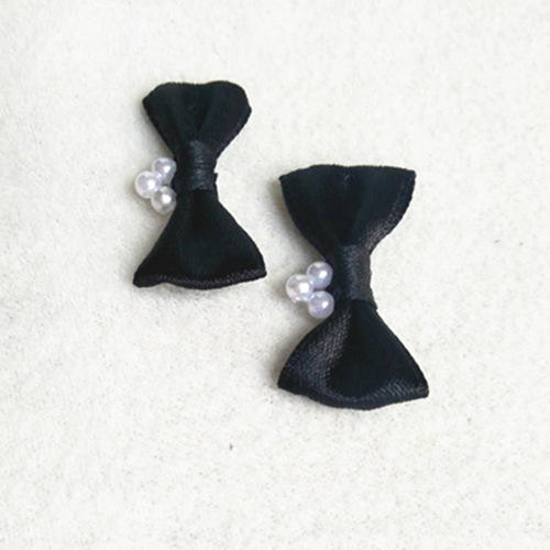 nylon ribbon bow #53638 with pearl