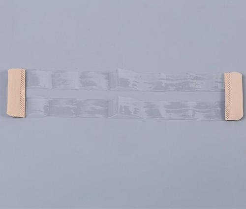hook tape with transparent bra strap