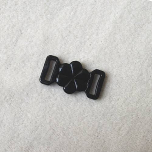 Plastic Bra Clasp 15mm - Black (23815)