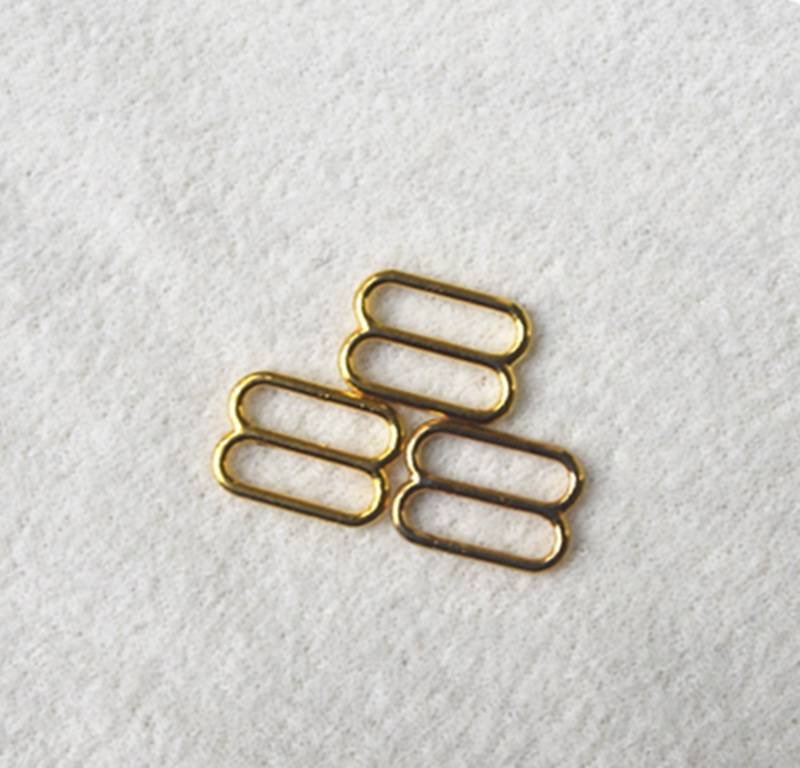 Porcelynne Gold Metal Alloy Replacement Bra Strap Slide Hook - 3/4 (19mm)  Opening - 20 (20 Pieces) 