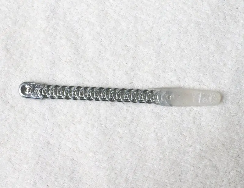 Spiral wires boning with one tips plastic