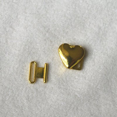 Zinc alloy adjuster buckle heart shape JT1580