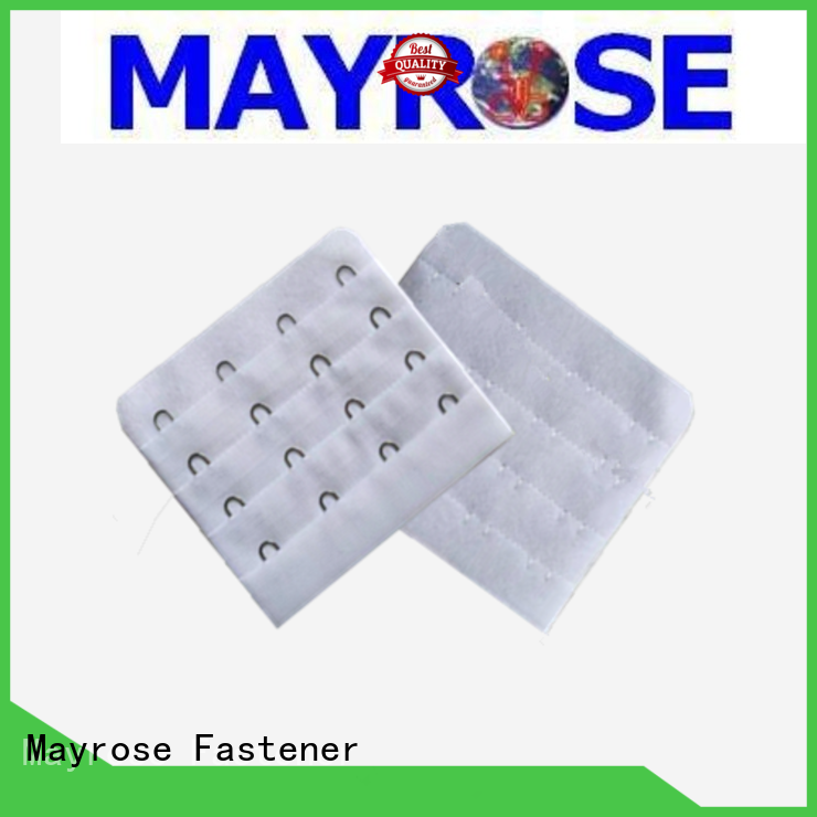 customized bra hooks and eyes cut with foam garment