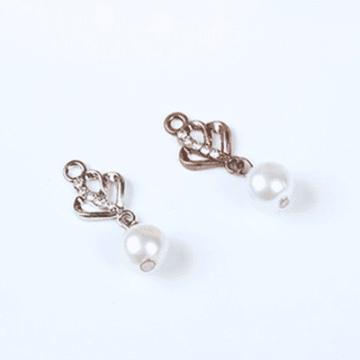 Mayrose-Bra Charms 7193 Zinc Alloy With Pearl