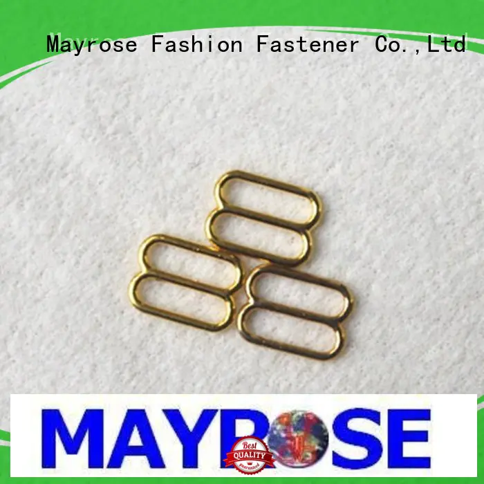 Mayrose gold metal triglide slides for bra evening dress