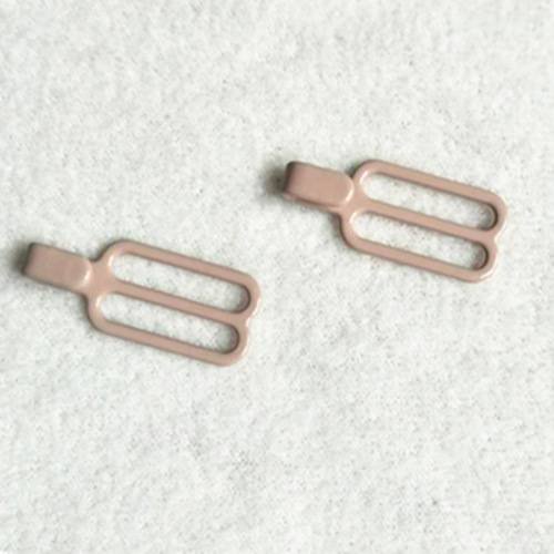 6x100pcs Metal Bra Strap Adjuster Slider/ Hooks Lingerie Sewing