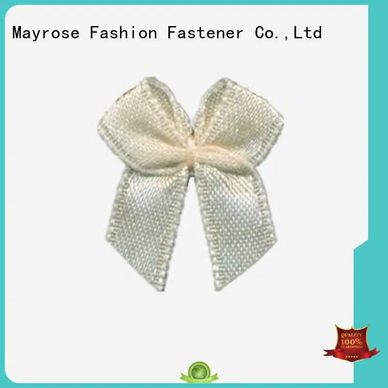 Mayrose polyester ribbon bra with bow diamond nylon