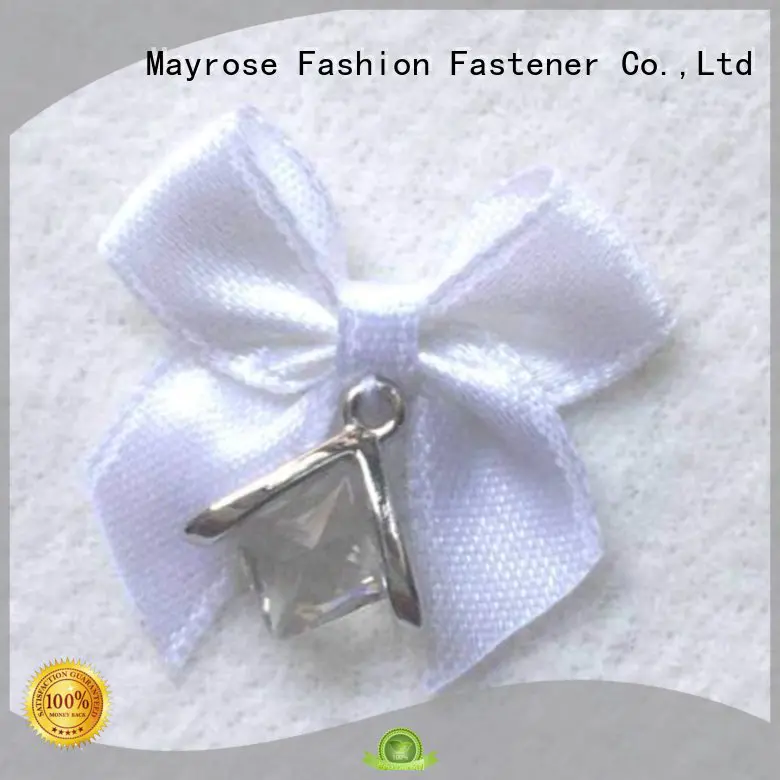 Quality Mayrose Brand rhinestone bra with bow