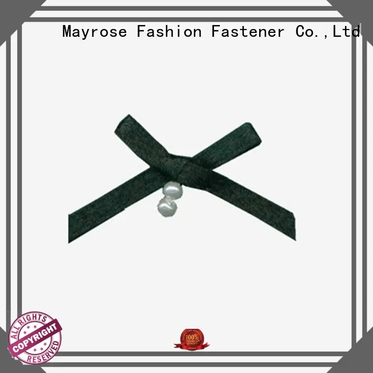 Mayrose Brand nylon pearls flower polyester bra with bow