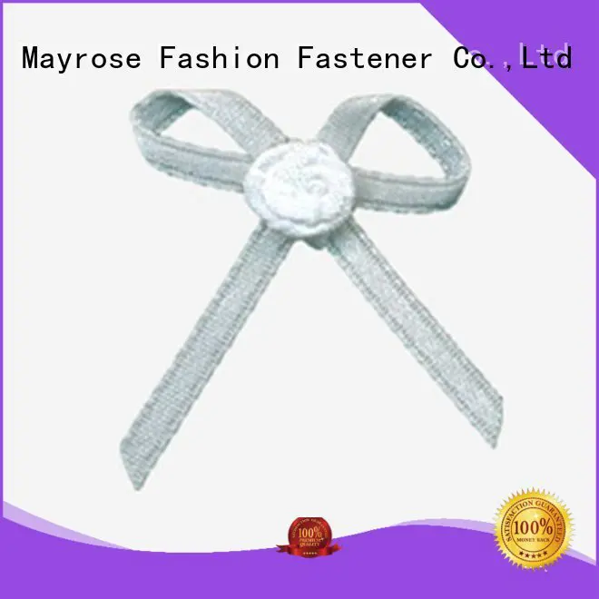 Hot wire ribbon bow pendant bra with bow pearl Mayrose