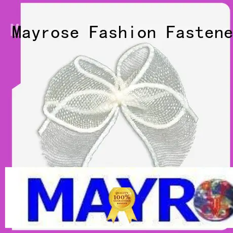 rhinestone pearl nylon bra with bow Mayrose