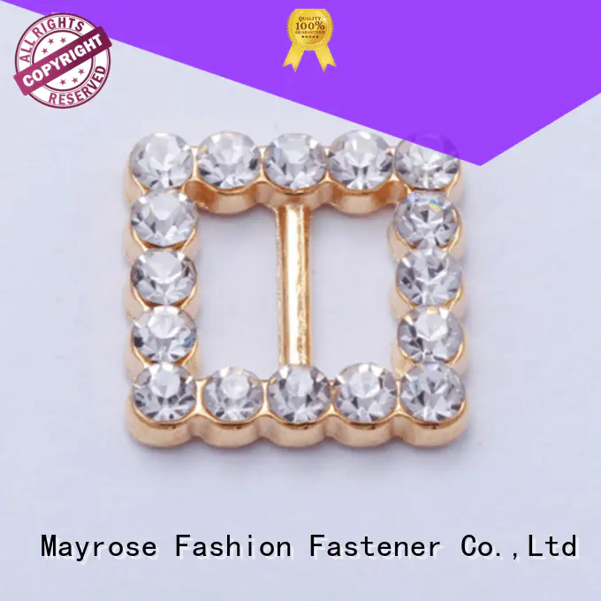 Mayrose zinc rhinestone bra strap buckle 10620 clasps