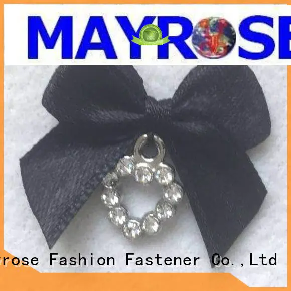 Custom polyester rhinestone bra with bow Mayrose bow