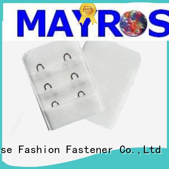 eco-friendly bra hook and eye fasteners 4x357mm with gold plating lingerie