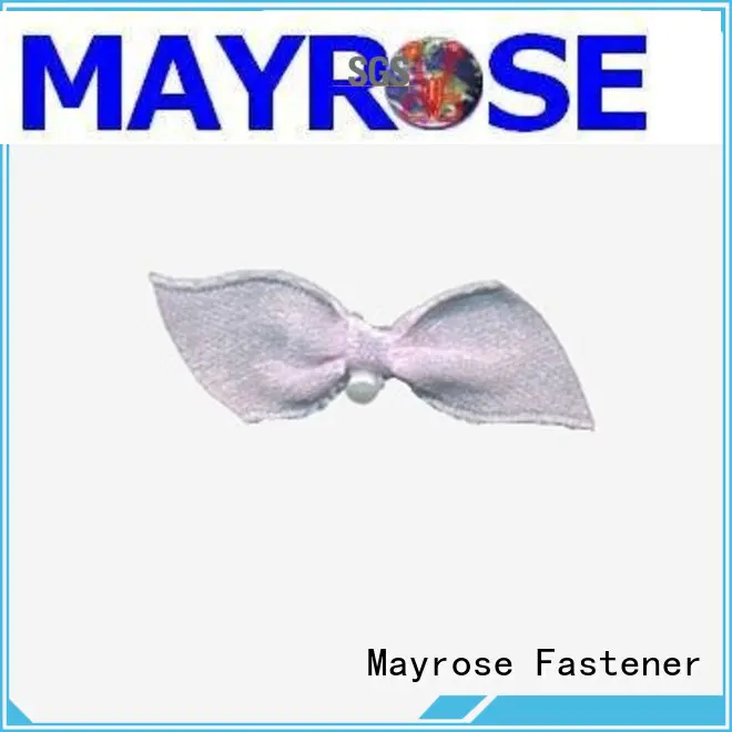 Mayrose decorated simple bow with flower bra