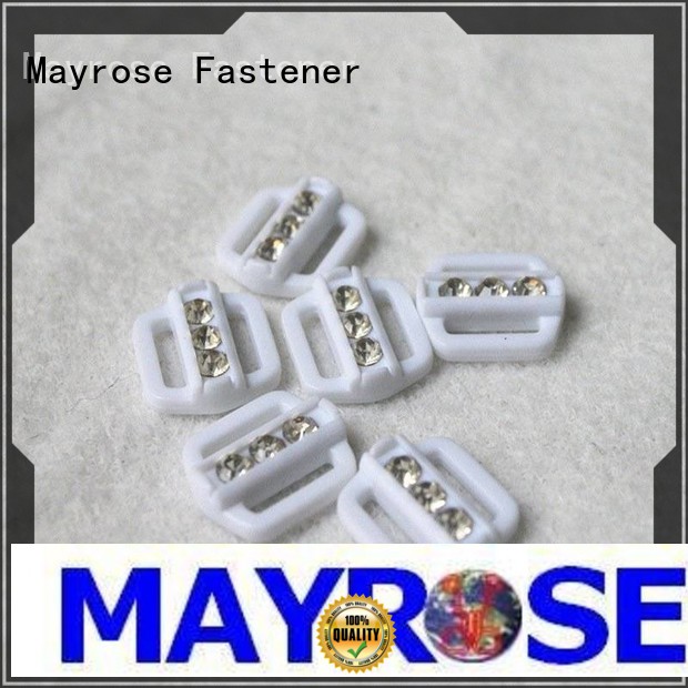 Mayrose anti-rust bra hook and eye fasteners with silver plating under sweater-dress