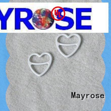 Mayrose customized hook and eye closure with silver plating camisole