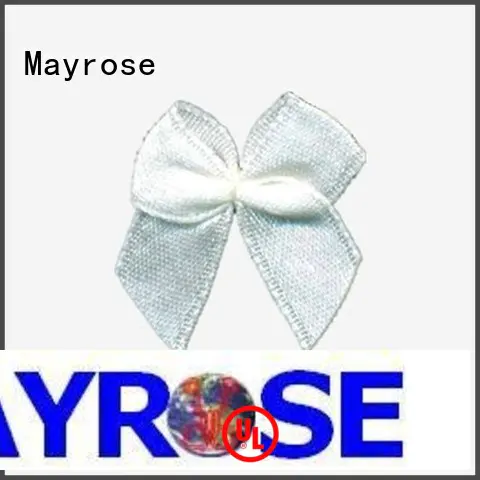 Mayrose polyester bra with bow with flower bra