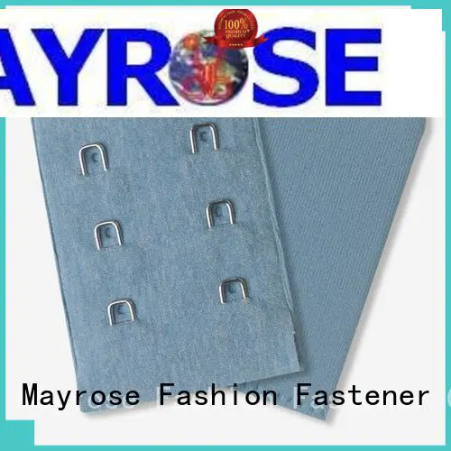 Mayrose customized hook and eye closure with foam garment