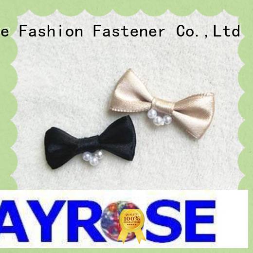 nylon ribbon bow #53638 with pearl