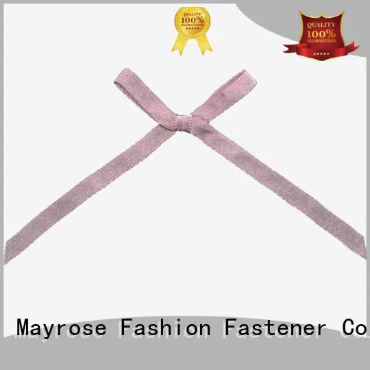 Hot wire ribbon bow nylon bra with bow rhinestone Mayrose