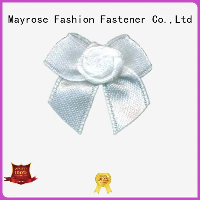 wire ribbon bow ribbon diamond Mayrose Brand bra with bow ribbon
 bow
 pearl
 nylon