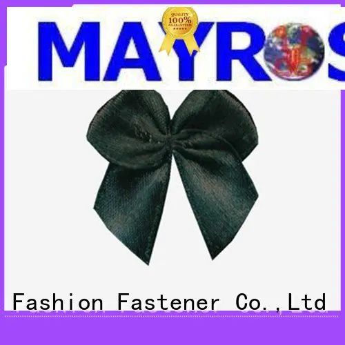 OEM wire ribbon bow polyester nylon flower bra with bow